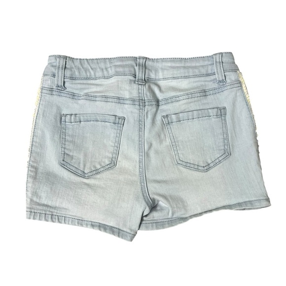 Cat & Jack Denim Shorts with Sequin Trim - Picture 8 of 9